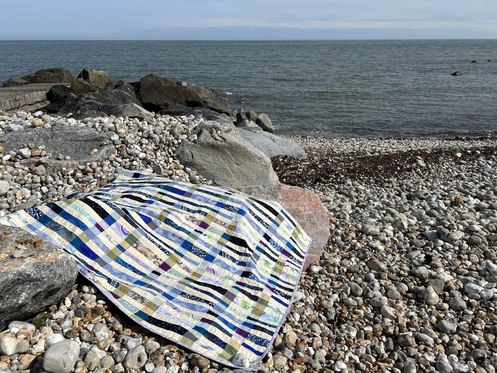 Quilt by the Sea textile artwork